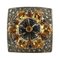 Diamond, Blue and Yellow Sapphire, Rose Gold & Silver Fashion Ring 1