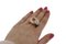 Diamant, Tsavorit, Onyx, Koralle & Gold Fashion Ring 7