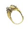 Blauer Saphir, Weißer Diamant & Gelbgold Fashion Ring 4