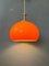 Lámpara colgante era espacial Mid-Century en naranja, años 70, Imagen 3