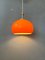 Lámpara colgante era espacial Mid-Century en naranja, años 70, Imagen 4