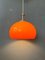 Lámpara colgante era espacial Mid-Century en naranja, años 70, Imagen 5