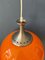 Lámpara colgante era espacial Mid-Century en naranja, años 70, Imagen 10
