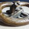 Vintage Bronze Push and Pull Bakery Door Handle Pretzel, 1960s 6