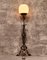 Arts and Crafts Stehlampe aus Schmiedeeisen 1