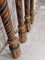 Bemalte und vergoldete korinthische Säulen aus Holz, 4er Set 7