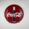 German Metal Enamel Coca-Cola Button Sign, 1990s 1