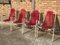 Raspberry Red Stacking Spaghetti Chairs, Set of 4 10