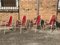 Raspberry Red Stacking Spaghetti Chairs, Set of 4, Image 8