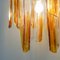 Lámparas colgantes con pétalos de cristal de Murano de Carlo Nason para Mazzega, años 70. Juego de 2, Imagen 12