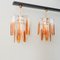 Murano Glass Flower Petal Pendants from Mazzega, 1970s, Set of 2, Image 4