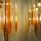 Lámparas colgantes con pétalos de cristal de Murano de Carlo Nason para Mazzega, años 70. Juego de 2, Imagen 10