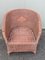 Pink Synthetic Wicker Garden Tub Chair 2