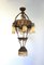 Italian Golden Brass Chandelier Pendant With Crystal Beads 3