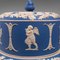 Viktorianische englische Jasperware Käsehalter oder Servierkuppel im Stil von Wedgwood 10