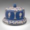 Victorian English Jasperware Cheese Keeper or Serving Dome in the Style of Wedgwood, Image 5