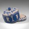 Victorian English Jasperware Cheese Keeper or Serving Dome in the Style of Wedgwood 2