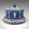 Victorian English Jasperware Cheese Keeper or Serving Dome in the Style of Wedgwood 4