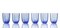 Idra Aquamarine Water Glasses by Nason Moretti, Set of 6 1