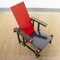 Minimalist Rood Blauwe 635 Armchair by Gerrit Thomas Rietveld for Cassina, 1960s, Image 3