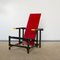 Minimalist Rood Blauwe 635 Armchair by Gerrit Thomas Rietveld for Cassina, 1960s, Image 10