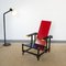 Minimalist Rood Blauwe 635 Armchair by Gerrit Thomas Rietveld for Cassina, 1960s, Image 11