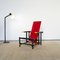 Minimalist Rood Blauwe 635 Armchair by Gerrit Thomas Rietveld for Cassina, 1960s, Image 9