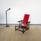 Minimalist Rood Blauwe 635 Armchair by Gerrit Thomas Rietveld for Cassina, 1960s, Image 4