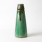 Antique Green Glazed Ceramic Vase from Faiencerie Thulin 2