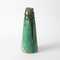 Antique Green Glazed Ceramic Vase from Faiencerie Thulin 1