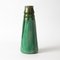 Antique Green Glazed Ceramic Vase from Faiencerie Thulin 3