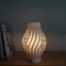 Italian Modernist White Acrylic Swirl Table Lamp by Linezero 5