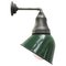 American Industrial Green Enameled Metal Wall Light 1