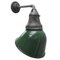 American Industrial Green Enameled Metal Wall Light 3