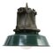 French Industrial Green Enamel, Cast Iron and Clear Glass Pendant Lamp from Sammode, Image 4