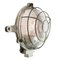 French Industrial White Cast Iron Wall Lamp from Mapelec Amiens 1