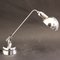 Lámpara de escritorio francesa Art Déco de metal de Charlotte Perriand para Jumo, años 40, Imagen 5