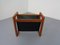 Danish Magazine Rack in Teak and Suede, 1960s, Image 6