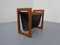 Danish Magazine Rack in Teak and Suede, 1960s 3