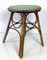 French Bamboo and Rattan Stool, 1950s, Image 1