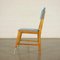 Sessile Oak, Foam, Velvet & Aluminium Chairs, Italy, 1950s, Set of 6 9