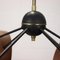 Ceiling Lamp in Wood, Metal, Glass & Brass, Italy, 1950s-1960s 5