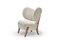 Moonlight Sheepskin Tmbo Lounge Chair by Mazo Design, Image 2