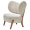 Moonlight Sheepskin Tmbo Lounge Chair by Mazo Design, Image 1