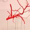 Sculpture de Branches Suspendues Rouge Fait Main par Le Jellyfish 3