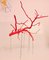 Scultura di rami sospesi rossa fatta a mano di Le Jellyfish, Immagine 2