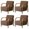 Fauteuils Kvadrat / Hallingdal & Fiord Arch par Mazo Design, Set de 4 2