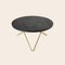 Black Slate and Brass O Coffee Table by Ox Denmarq 2