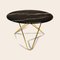 Big Black Marquina Marble and Brass O Coffee Table by Ox Denmarq, Image 2