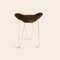 Mocca and Steel Trifolium Stool by Ox Denmarq 2